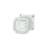 Kötődoboz falonkívüli 93mmx 93mmx 62mm szürke műanyag IP66 8 DK 0200 GZ Hensel