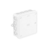 Kötődoboz falonkívüli műanyag 100mm x 100mm 40mm fehér IP55 A 14 HF RW OBO-BETTERMANN