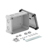 Kötődoboz falonkívüli műanyag 191mm x 241mm x 126mm IP67 szürke X16 R LGR-TR OBO-BETTERMANN