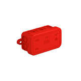 Kötődoboz falonkívüli műanyag 43mm x 80mm 36mm piros IP55 A 6 HF RO OBO-BETTERMANN