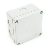 Kötődoboz kitörhető UV-álló falonkívüli 105mm x 105mm 64mm szürke műanyag IP65 PKG 100 MP Dietzel