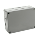 Kötődoboz kitörhető UV-álló falonkívüli 200mm x 150mm 85mm szürke műanyag IP65 PKG 200 MP Dietzel