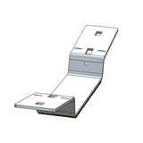 Köztes tartóbak napelemhez hosszú filc borítású talppal alumínium Flat S10+CNL-PP AEROCOMPACT