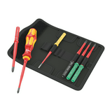 Csavarhúzó-bitkészlet 7-darabos 1000V 2-PH 1-lapos 1pusminus 1markolat Kraftform Kompakt VDE WERA