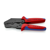 Krimp fogó önbeálló vágó-csupaszoló hatszögű-présforma KNIPEX
