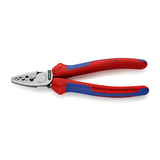 Krimp fogó 9profilú piros-kék 0.25-16mm2 tüskés-présforma KNIPEX