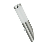 Kültéri fali lámpatest 5m-érzékelős falonkívüli 1x 25W 230V E27 IP44 Inox torch RÁBALUX