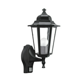Kültéri fali lámpatest 8m-érzékelős felfele falonkívüli 1x 60W 230V E27 IP43 Velence RÁBALUX