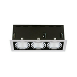 Kültéri fali lámpatest falonkívüli süllyesztett 3x 50W 220-240V G12 IP20 MLX KF003K HUNILUX
