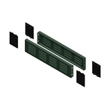 Lábazat átszellőzött oldalem-pár acél szürke 100mm-ma 800mm-sz 800mm-mé Spacial SF/SM Schneider