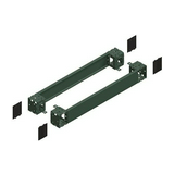 Lábazat első+hátsó elemek acél szürke 100mm-ma 1000mm-sz 1000mm-mé Spacial Schneider