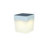LED asztali hordozható lámpa szolár 1,2Ah/Li-Ion-akku IP44 1x 1W 3,7V DC 100lm TABLE CUBE LUTEC