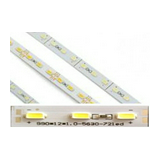 LED csík merev SMD5630 (1m) öntapadó 22W/m 72db/m fehér 12V DC 6000K IP20 Clearled