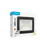 LED fényvető 20W 220-240V AC 1800lm 4000K fekete alumínium IP65 Slim-A2 Modee