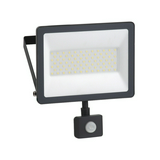 LED fényvető mozgásérzékelővel 1x 50W 230V AC 5000lm 4000K fekete-ház IP44 Mureva LED Schneider