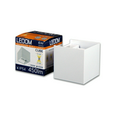 LED kültéri fali lámpatest 0-120° falonkívüli 2x 3W 100-260V AC 450lm 3000K LEDOM Cube LED line