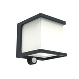 LED kültéri fali lámpatest 10m-PIR-érzékelő szolár 1,5Ah/Li-Ion-akku falonkívüli 1x DOBLO LUTEC