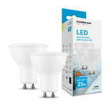 LED lámpa spot alu-műa 2db tükrös PAR16 2,8W- 25W GU10 250lm 860 220-240V AC 25000h 110° Modee
