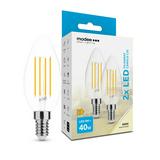 LED lámpa B35 2db gyertya filament 4W- 40W E14 470lm 840 220-240V AC 35000h 360° 4000K Modee