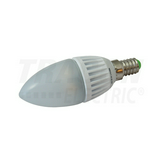 LED lámpa B37 DIM gyertya 6W- 40W E14 450lm 827 DIM 220-240V AC 25000h 250° 2700K TRACON
