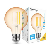 LED lámpa G80 gömb filament 4W- 33W E27 360lm 818 220-240V AC 15000h 320° 1800K Modee