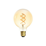 LED lámpa G95 spirál borostyán gömb filament 5W- 27W E27 290lm 818 220-240V XLED G95 5W-SW KANLUX