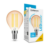 LED lámpa kisgömb P45 DIM filament 4W- 28W E14 300lm 818 DIM 220-240V AC 15000h 320° 1800K Modee