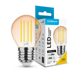 LED lámpa kisgömb P45 DIM filament 4W- 28W E27 300lm 818 DIM 220-240V AC 15000h 320° 1800K Modee