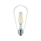 LED lámpa ST64 5,5W- 40W E27 470lm 827 220-240V AC 15000h 2700K Classic LEDbulb Philips
