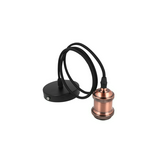 Függeszték búra nélkül antik 1m 1x 220-240V AC E27 réz-ház alumínium LED line