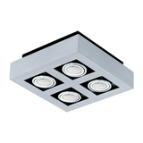 LED mennyezeti lámpatest falonkívüli 4x 3W 220-240V GU10 IP20 nem szükséges-előtét Loke1 EGLO