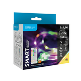 LED szalag (2x1,5m) +távirányító öntapadó 4W/m 550lm/m RGB-fényű 24V DC 2700K IP20 10mm x Modee
