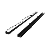 LED szalag profil készlet felületre aluminium U 16x9,5mm fekete 2m  Prime LED line