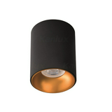 LED szpot lámpatest álmennyezetbe PAR16 1x 25W 220-240V AC GU10 fekete-ház RITI GU10 B/G KANLUX