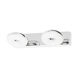 LED szpot lámpatest fürdőszoba falra 2x 5W 230V AC 930lm 4000K króm-ház acél IP20 Beata2 RÁBALUX