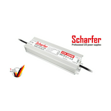 LED trafó zárlat-/túlterhelésbiztos 200W 24V 8330mA fém tokozás-ház kültéri SCH-200-24 Scharfer