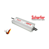 LED trafó zárlat-/túlterhelésbiztos 300W 24V 12500mA fém tokozás-ház kültéri SCH-300-24 Scharfer