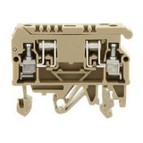 Leválasztó sorkapocs 6.3A 500V csavaros csavaros bézs 0,2-4mm2/sokerű STK 2/K BG CONTA-CLIP