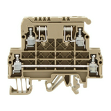 Leválasztó sorkapocs 6.3A 500V csavaros csavaros bézs 0,2-4mm2/sokerű STKD 1/K BG CONTA-CLIP