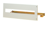 Maszkolókeret kivágott 215mm x 45mm porszórt acél Venezia Hager