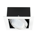 Mélysugárzó lámpatest álmennyezetbe ES-111 1x 25W 220-240V AC GU10 acél MATEO ES DLP-150-W KANLUX