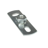 Menetes szár rögzítő talp/fej M6 90° csavaros menetes 3mm acél BIS Wall Plate 670 WALRAVEN
