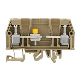 Mérő-bontó sorkapocs 10A 400V csavaros csavaros/ bézs 0,2-10mm2/sokerű PTK 10/LT BG CONTA-CLIP