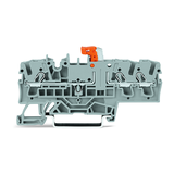 Mérő-bontó sorkapocs 16A 400V rugószorításos rugószorításos szürke 0.25-4mm2/sokerű WAGO
