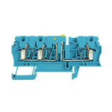 Mérő-bontó sorkapocs 20A 500V rugószorításos kék 0.5-4mm2/sokerű ZTR 2.5/3AN BL Weidmüller