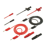 Mérőzsinór készlet kéziműszerhez 8részes piros/fekete 4mm PVC-szigetelés 60V 1A PMS 4 HIRSCHMANN