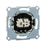 Merten 105 2x1P csillárkapcsoló +jelzőfény betét adapterrel süllyesztett csavaros IP20 Schneider