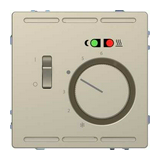 MERTEN Padlótermosztát, kapcsolóval, 250 V, 10A, System-D, szahara
