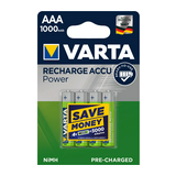 Mikro akkumulátor 4db 1.2V 1000mAh nikkel-fém-hidrid LR03 Micro(AAA/R03) AAA R2U Power VARTA