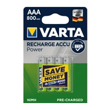 Mikro akkumulátor 800mAh nikkel-fém-hidrid LR 03 Micro(AAA/R03) AAA R2U Power VARTA